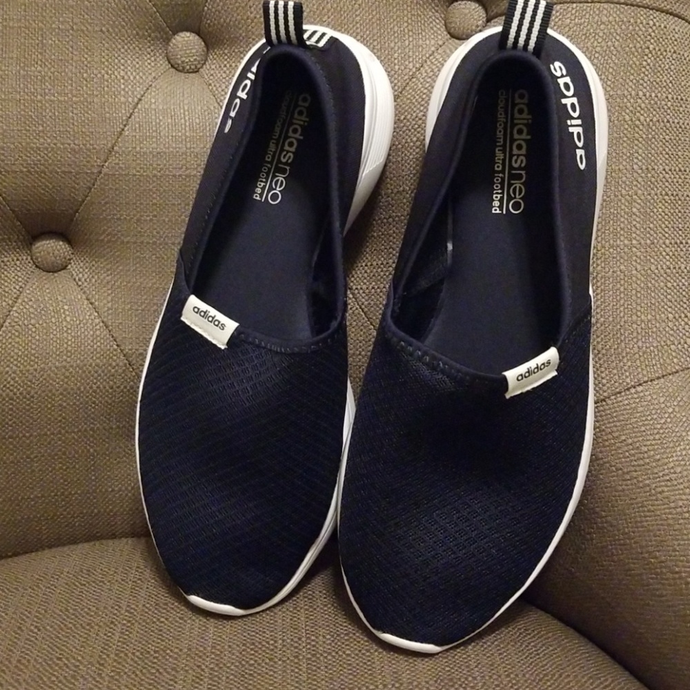 "ON HOLD" Do not buy!!  Adidas slide on shoes